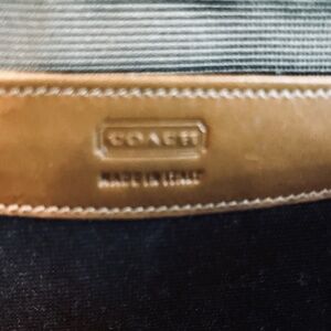 COACH Italy small brown Leather Attache case, zip top
